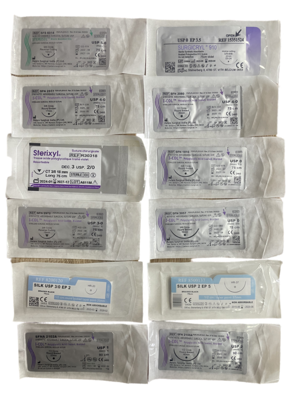 Fils de Suture Résorbables en Acide Polyglycolique